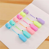 6Pcs Kawaii Mini Pills Highlighter Pen Set Cute Funny Smiling Face Fluorescent Marker Pen School Office Art Stationery Supplie