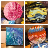 100ml Fluid Painting Paints DIY Plaster Ornaments Handicrafts Flowing Graffiti Materials Liquid Flowing Acrylic Paints 38 Colors