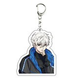 AOOKMIYA ART+ Creative Gifts Blue Lock Isagi Yoichi Acrylic Anime Keychain Bag Charms Pendant Jewelry Cute Creative Key Ring Friends Gift Figure Cartoon