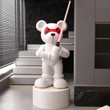 AOOKMIYA ART+ Creative Gifts Home Decor Lightsaber Bear Statues Floor Decoration Nordic Living Room Creative Animal Sculpture Art Ornaments Housewarming Gift