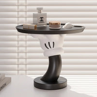 AOOKMIYA ART+ Creative Gifts Creative Mickey Tray Desktop Candy Storage Tray Container Resin Figurines Interior Entrance Key Home Office Table Decorations