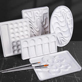AOOKMIYA Imitation Ceramic Square Palette Multi-Grid for Watercolor Acrylic Gouache Oil Paint Tray Adult Beginner Portable Art Supplies  AOOKMIYA.COM