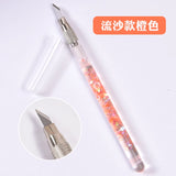 Cute Bubble Bead Pen Small Pointed Pen Knife Student Handwriting Stickers Cut Quicksand Oil Painting Spatula Art Carving Knife