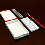 AOOKMIYA Portable Travel Watercolor Box Flip Rotating Palette Multifunctional Paint Pallet Students Going Out Painting Art Supplies