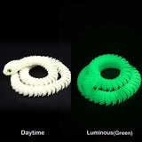 Snake Sculpture Articulated Snake Decor Articulated Snake Figurine with Movable Joints 3d Printed Model for Home for Bookshelf