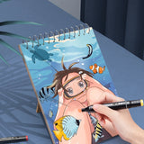 Deli 30/80 Colors Professional Sketch Markers Double Head Design Painting Pen Creativity Drawing Tools For Students Art Supplies