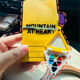 Mini Portable Watercolor Palette Cheese Shape 9 Grids Watercolor Paint Box Pendant Keychain Art Student Painting Supplies