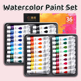 AOOKMIYA 36 Colors Watercolor Paint Set,12ml/0.41floz Each,Easy to Mix,Professional for Artists,Hobbyists for Art & Craft in Easter