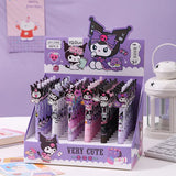 36pcs Sanrio Kuromi Mechanical Pencil Cute Kuromi Acrylic Patch 0.5 Automatic Pencil Stationery Student Gifts