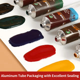 AOOKMIYA Marie's 6 Colors 50ml/1.69 oz Printmaking Inks,Oil-Based Printing Paint Linoleum Blocks on Paper Glue Board Wood,Wall for Adults