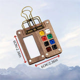 AOOKMIYA Travel Paint Palette Pocket Artist Watercolor Set Mini Watercolor Palette Set Wooden Grid Paint Box for Artists and Students  AOOKMIYA.COM