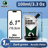 AOOKMIYA 1pc Marie's Forested Green Acrylic Paint Pigment 100/300 m(3.38 oz/10.1oz),Professional for Stone,Adults,Indoor & Art Paint