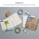 AOOKMIYA 12 Grid Ceramic Color Palette With Cover White Watercolor Mixing Palette Tray Painting Color Pallet Pigment Mixing Plates Artist  AOOKMIYA.COM