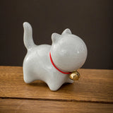 Ceramic Cat Pen Pavilion Ornament  Pen Holder Ceramic Creative Desktop Decorations Birthday Gifts for Boys and Girls  Penholder