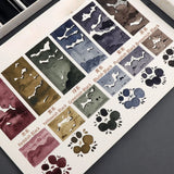 AOOKMIYA Japan MOYUNTANG Solid Watercolour 6 Colors Set Ink Painting Ink Nail Watercolour Large Plate Drawing Acuarelas Art Supplies