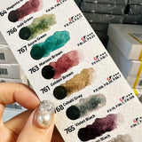 AOOKMIYA ROSA's New 10-color Precipitation Watercolor 2.5ML/color Solid Master Watercolor Pigment Student Artist Painting Supplies
