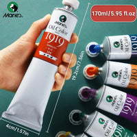 AOOKMIYA 170ml Marie's Oil Paints Premium,Professional All Colors,Oil Pigments for Canvas Painting, Artist Beginner Adult(5.95-oz) Tube