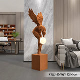 Creative Art Moon light Angel Sculpture with Ambient Lamp Large Luxury Figure Modern 150cm Home Living Room Decor Floor statue
