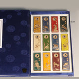 Color Pigment Ink Sticks Chinese Painting Ink Blocks for Beginners Ink Ingots Hu Kaiwen Ink Pills Pen and Paper Zodiac 12pcs