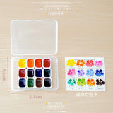 AOOKMIYA MIJELLO watercolor paints gold  colors artist 12/24/36/125color gold pure pingment set 0.5/1/2ml  With color card  art supplies AOOKMIYA.COM