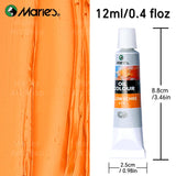 AOOKMIYA Marie's Artists' Oil Paint Set,12/18 Vibrant Colors,Rich Pigments Oil Based Paint Kit of 12ml/0.4floz Tube for Canvas,Paper