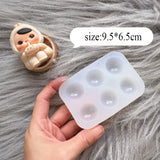 AOOKMIYA Six-hole No-wash Silicone Palette Easy To Clean Acrylic Paint Empty Mixing Tray Palette Tray for Painting Art Supplies