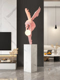 AOOKMIYA Home Decor Abstract Angel Figure Statues Floor Decor Nordic Living Room Large Welcome Sculpture Art Ornaments Housewarming Gifts