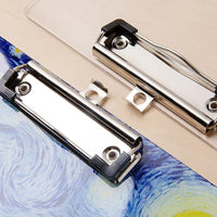 Transparent acrylic board clip Wallet Binder High-value Folder Board Test Paper Storage Artifact Students Exam Pad Writing Board