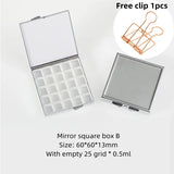 AOOKMIYA Mini Portable Watercolor Paint Box Metal Watercolor Sub-packing Box Pigment Moisturizing Box Sketch Painting Art Supplies