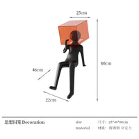 AOOKMIYA ART+ Creative Gifts ZC modern figure sculpture creative abstract art large floor ornament living room decoration