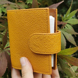 A9 First Layer Cowhide Notepad Three-ring Mini Loose-leaf Handbook Notebook  Craft Supplies  Vintage Stationery School Supplies