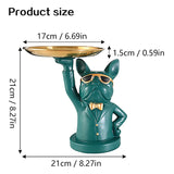 Originality Dog Tray Ornament Decoration Light Luxury Resin Storage Animal Candy And Fruit Plate Entrance Hall Reception