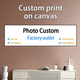 Custom Print Canvas Painting with Frame Customized Your Photo Poster Prints on Canvas Wall Art Pet Figure Landscape HD Pictures