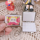12 Color Paint Box Portable Painting Supplies Watercolor Color Dispenser Tin Box Mini Flower Paint Container