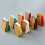Colorful Loose Leaf Notebook Removable Iron Ring Portable and Portable Blank English Word Card Student Supplies