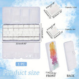 Empty Watercolor Palette, Metal Watercolor Tins Box Palette Paint Case, Suitable for Watercolor, Acrylic, Gouache, Oil Painting