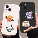 100pcs Cute Cartoon Sanrio Stickers My Melody Kuromi Handbag Decoration Stickers Cinnamoroll Children's Gift Sticker Bag