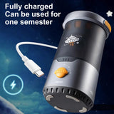AOOKMIYA Deli Space Theme Full Automatic Electric Pencil Sharpeners Type-C Fast ChargingDispenser Gift for Children Back to School