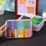 Art Plastic Tray Movable Stackable Shallow Tray Oil Painting Stick Storage Tray Children's Toy Storage Tray Desktop Organizer