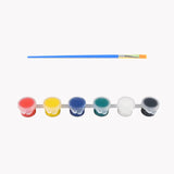 12 Colors Waterproof Acrylic Paint with Brush Portable Paint Strip Kids Graffiti DIY Plaster/Ceramic Coloring Fabric Paint