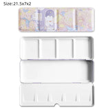 AOOKMIYA New Empty Watercolor Palette Tin Box Paint Storage Paint Tray Cartoon Rabbit Pattern Aquarela Paint Painting Art Supplies