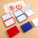 AOOKMIYA Empty Watercolor Paint Palette 12/24 Grid Watercolor Packaging Box Portable Paint Storage Box Travel Painting Art Supplies