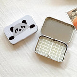 AOOKMIYA Portable Palette Watercolor Paint Repackaging Iron Box Paint Storage Box Nail Art Paint Tray Student Travel Art Supplies