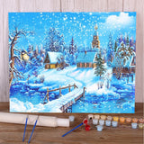 AOOKMIYA DIY Paint By Numbers Complete Kit Acrylic Paints 40*50 Canvas Pictures Wall Paintings Crafts for Adults By Bray