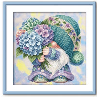 AOOKMIYA 11CT Printed On Canvas Room Cross Stitch DIY Set Chinese Counted Pattern Kit Home Needlework Embroidery