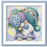 AOOKMIYA 11CT Printed On Canvas Room Cross Stitch DIY Set Chinese Counted Pattern Kit Home Needlework Embroidery