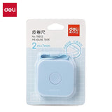 Deli 2-Meter Soft Tape Measure Flexible Telescopic Self-Locking Ruler Customized Centimeter Inch Portable for Human Sewing