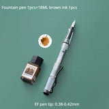 AOOKMIYA Fountain Pen Waterproof Ink Set Art Watercolor Painting Animation Stroke Hook Line Pen Design Drawing Pen School Supplies