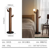 Creative Design Sense Vertical Floor Lamp High-end Solid Wood Living Room Bedroom  Artistic Atmosphere Including Light Bulbs