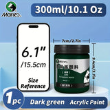 AOOKMIYA 1pc Marie's Forested Green Acrylic Paint Pigment 100/300 m(3.38 oz/10.1oz),Professional for Stone,Adults,Indoor & Art Paint